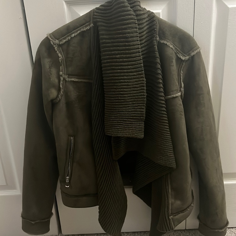 Ci Sono By Cavalini Brown Faux Fur Coat
